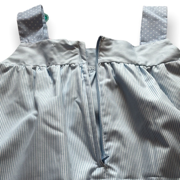 Vintage Toddler Girl Stripe Polka Dot Floral Dress Sikaffy Size 3T - Picture 4 of 7